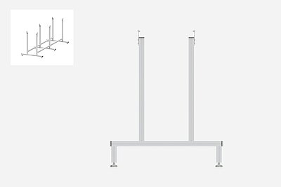 Untergestell H-förmig breit